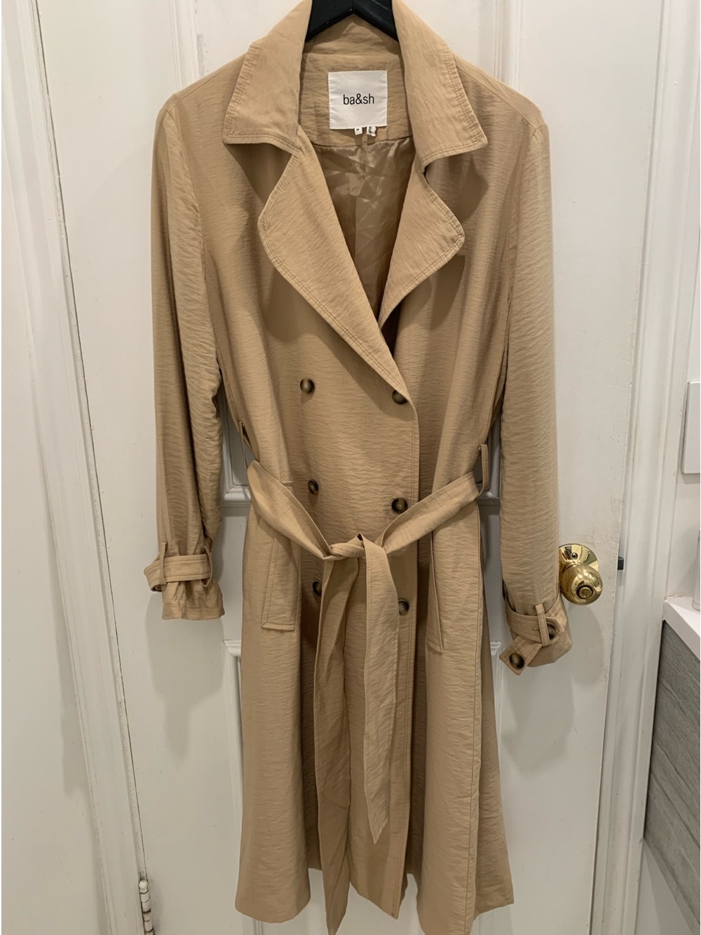 Ba&sh Lady long trench coat. Size 6